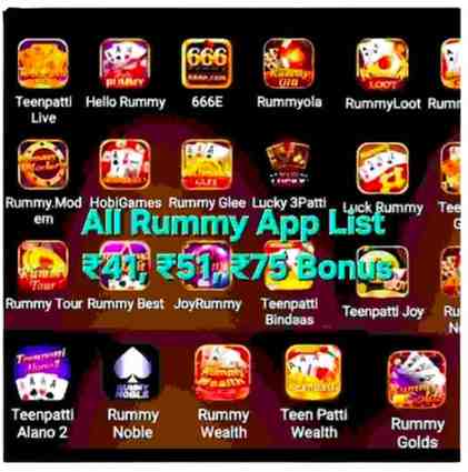 all rummy app list